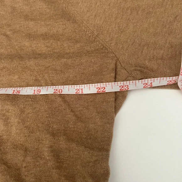 Talbots XL Camel Sweater with Red Script - Picture 5 of 8